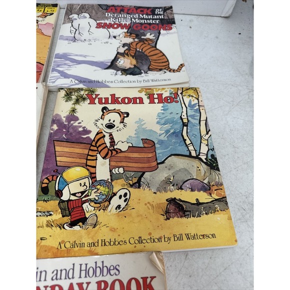 Calvin and Hobbes Books Lot Of 8 Bill Watterson Paperback - Picture 4 of 9